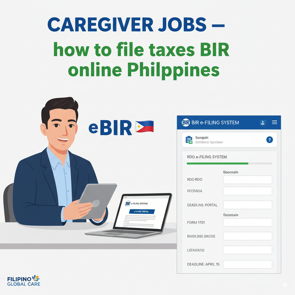 how to file taxes BIR online Philippines