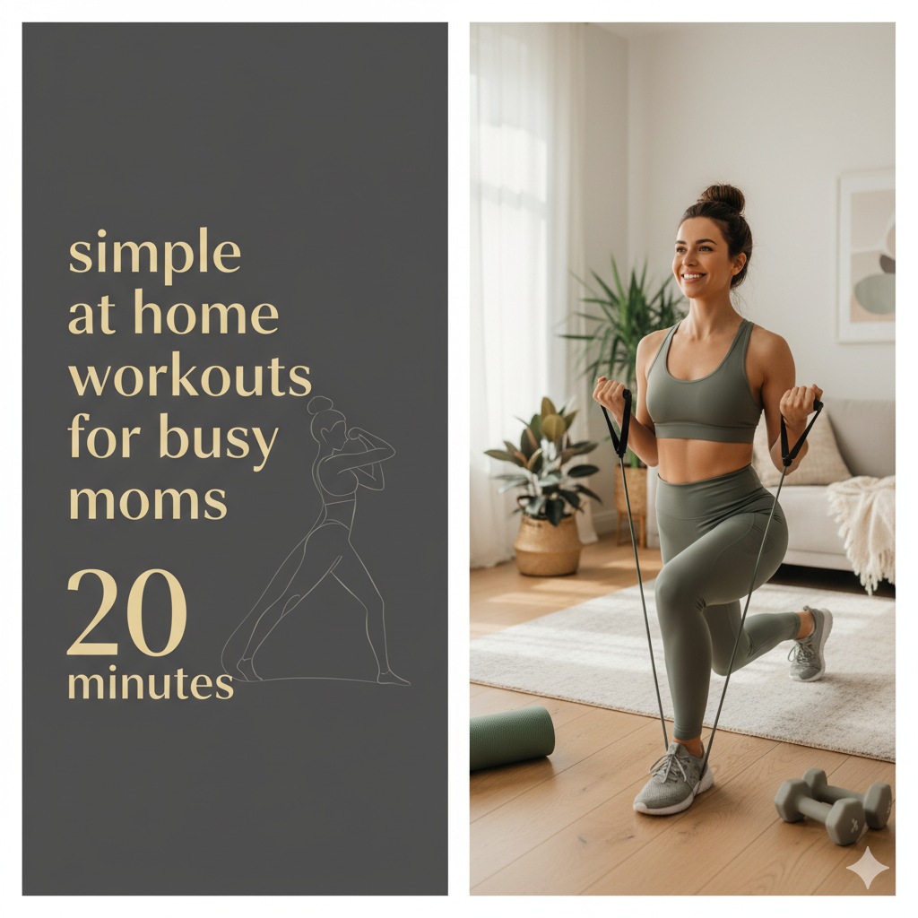 Simple at Home Workouts for Busy Moms 20 Minutes